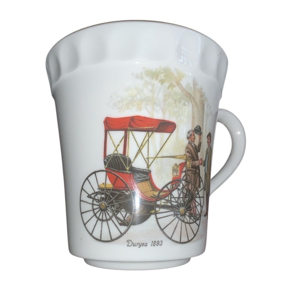Staffordshire Vintage Car Design Ceramic Mugs - Picture 3 of 6